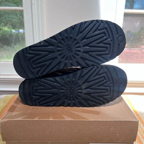 UGG Black and White Animal Print Boots - Picture 3 of 5